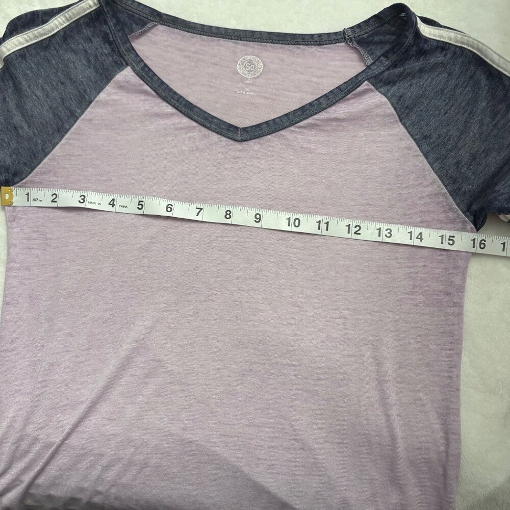 So Mori Girl Pink & Navy Casual Woodland Loungewear Boho Chic Womens Top Size XS - Picture 8 of 11